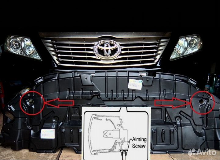 Защита бампера Camry 50/55