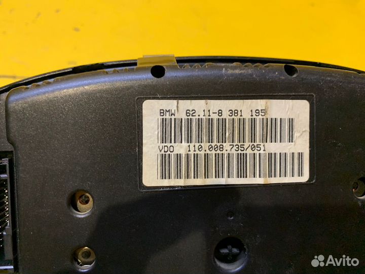 Панель приборов BMW 5-Series E39 1995–2000