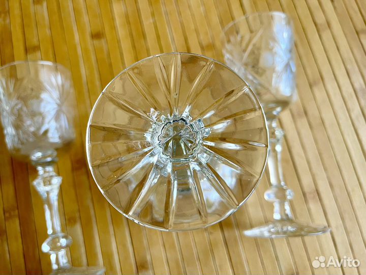 Хрустальный набор фужеров бокалов 6 штук