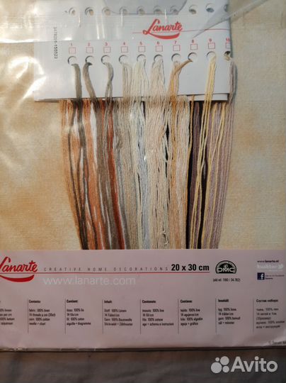 Lanarte Lady with lilac flower Вышивка