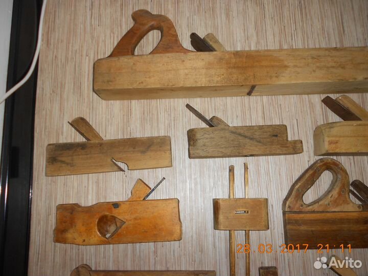 Набор ручного инструмента столяра прошлого века