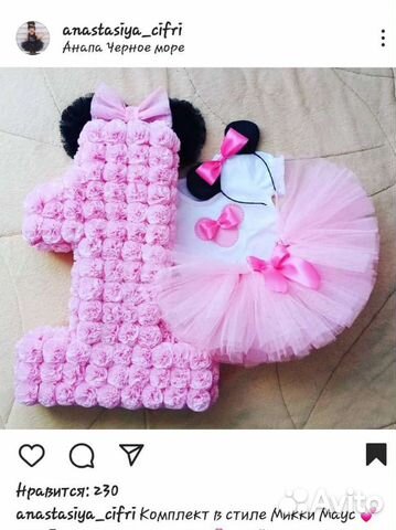 Цифра Юбочка на день рождения