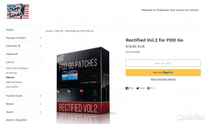 Line 6 POD GO: 12 топовых паков пресетов и IR