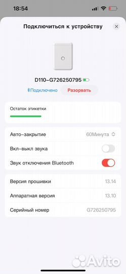 Принтер этикеток Niibot
