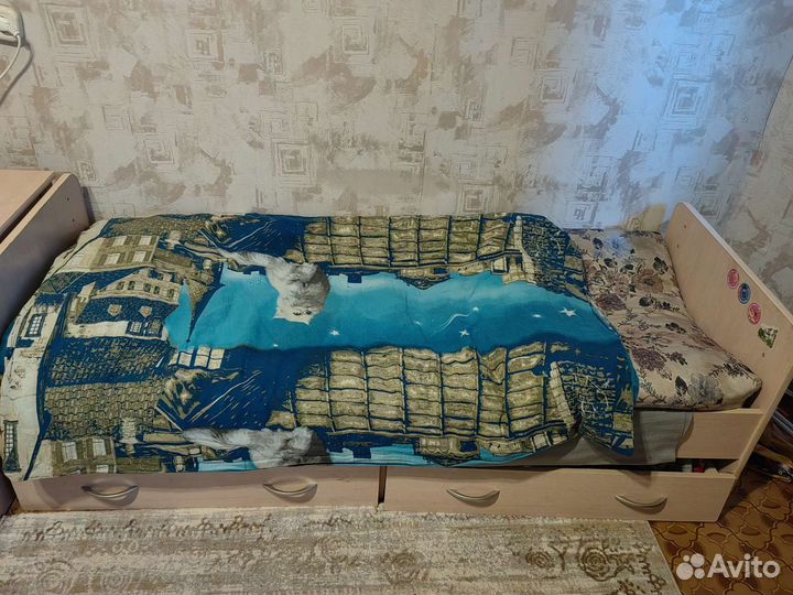 Детская кроватка трансформер с комодом