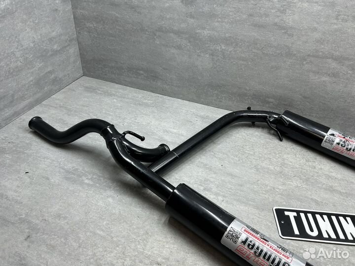 Глушитель стингер раздвоенный ваз 2110