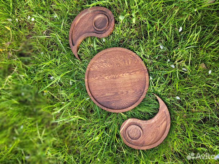 Менажница деревянная, дуб