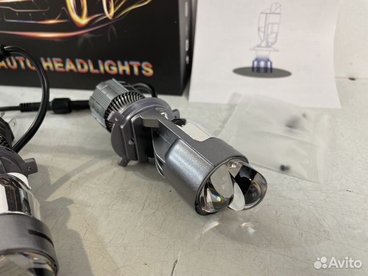 Светодиодные лампы Lenses AHL (H4, белый и желтый)