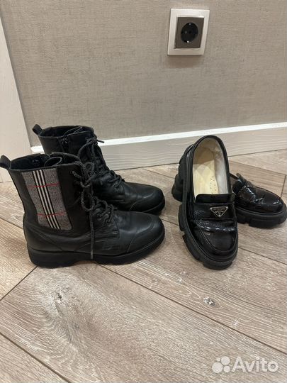 Лоферы для девочки 34 размер