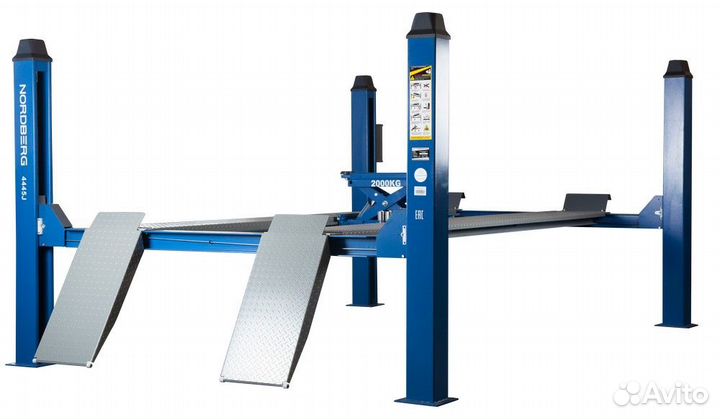 Автомобильный подъемник четырехстоечный