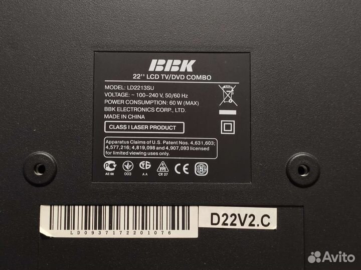 Телевизор BBK 22