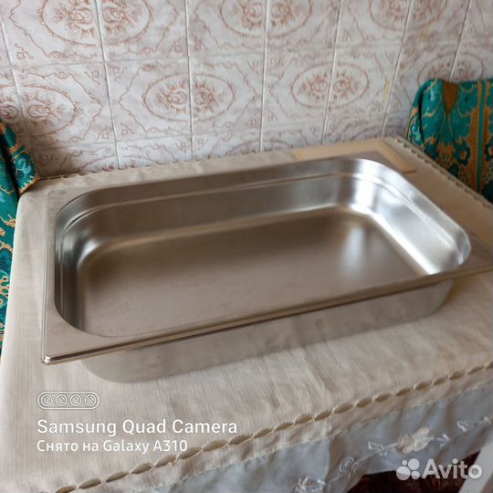 Противень из нержавейки с крышкой бу