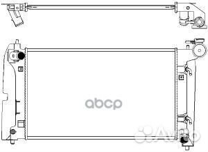 Радиатор toyota corolla 02- 34611023 Sakura