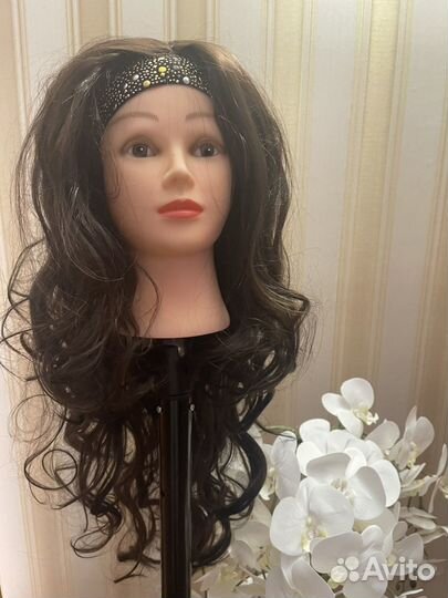 Парик на ободке термо волокно