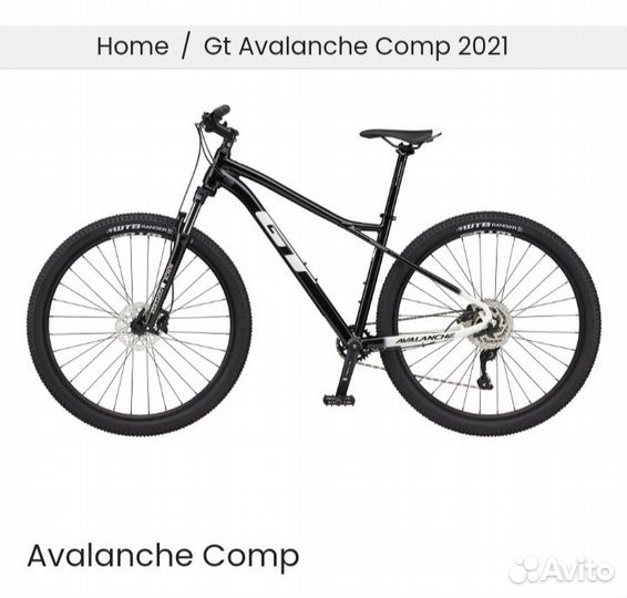 Горный велосипед gt avalanche comp White Black 29