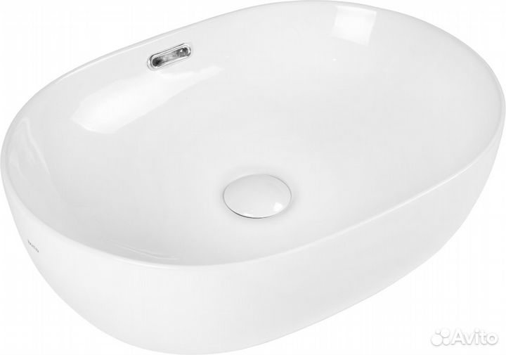Раковина bond Oval S65-490 белый глянец
