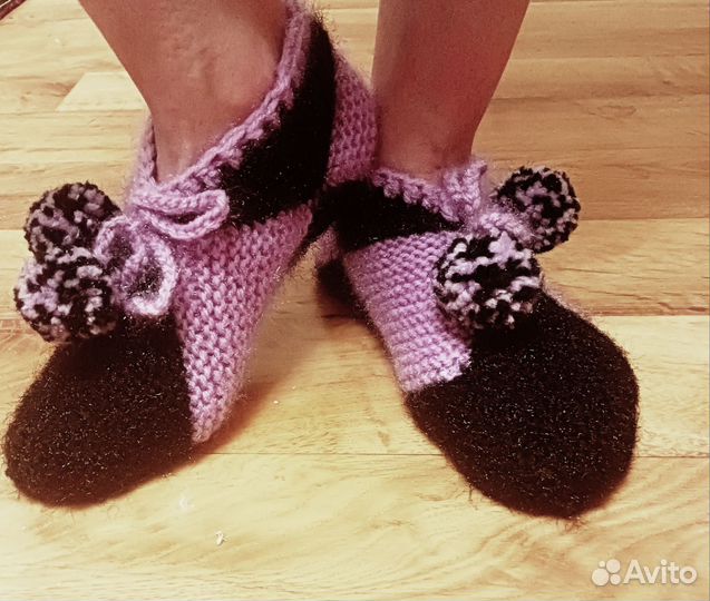 Вязание тапочки