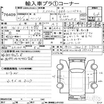 В полный разбор из Японии W211 Рестайл