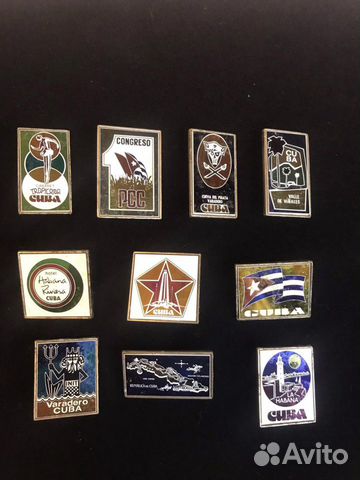 Значки Куба Cuba набор
