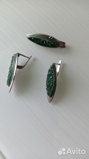 Серьги серебро