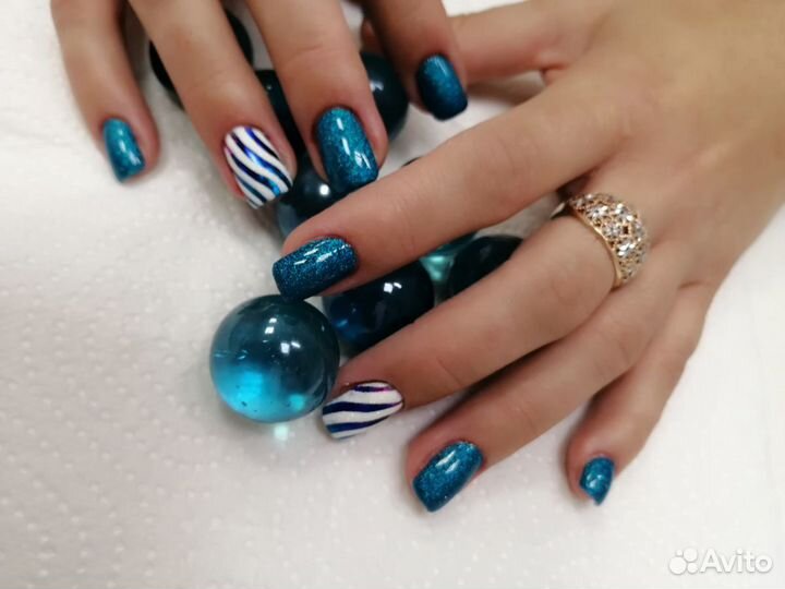 Наращивание ногтей, гель лак, маникюр