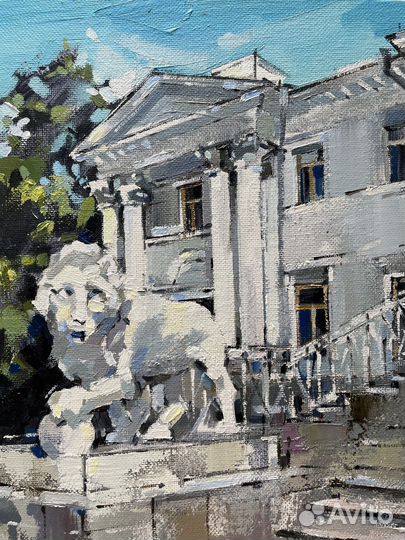 Картина маслом этюд Елагин дворец