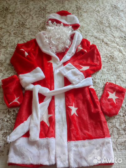 Костюм деда мороза детский