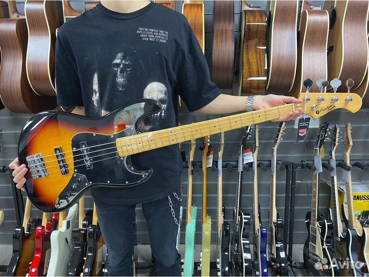 Prodipe jmfjb80masb JB80MA Бас-гитара, санберст