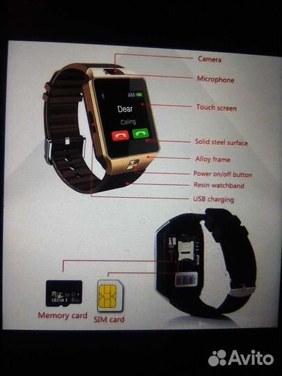Блютуз smart часы Dz09