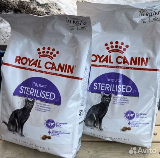 Корм для кошек royal canin sterilised 10 кг новый