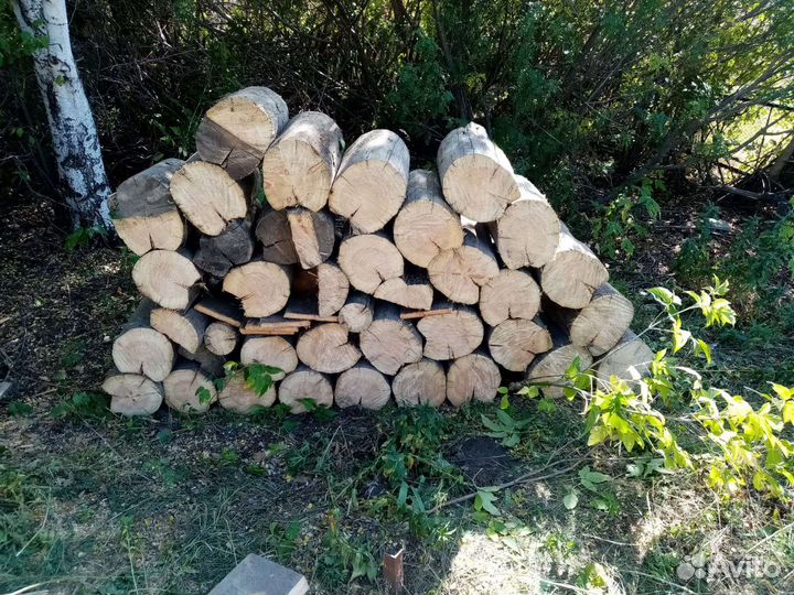 Дрова береза, карагач, сухие рядами и в мешках