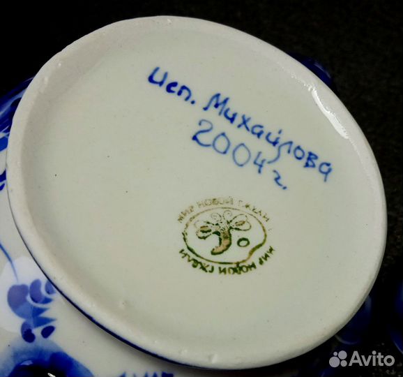 Заварочный чайник Гжель. Авторская работа