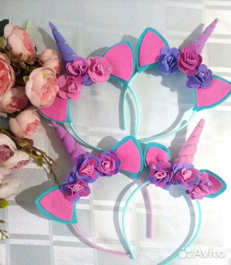 Праздничный Ободок единорог Сделай красивое селфи