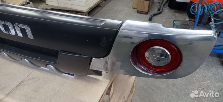 Накладка на задний бампер Хендай Туксон 1