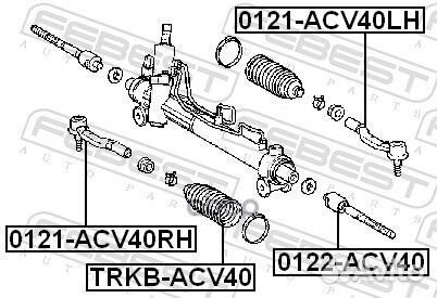 Пыльник рулевой toyota camry V40 trkb-ACV40