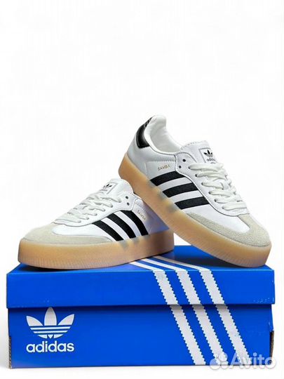 Кроссовки Adidas Samba XLG White Black Gum