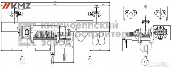 Кран мостовой электрический однобалочный подвесной