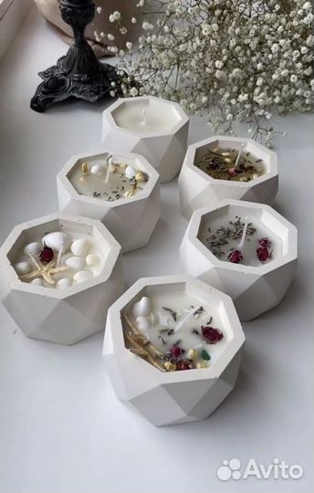 Мастер-класс по гипсу, бетону, свечам