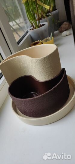 Горшок для цветов глина Инь Янь