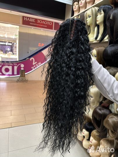 Шиньон кудри на крабе