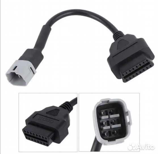 Переходник для мотоциклов Suzuki 6 pin на OBD2 16
