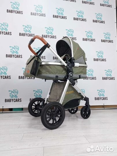 Новая коляска трансформер 2 в 1 (хаки)
