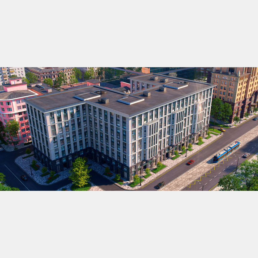 1-к. апартаменты, 54,6 м², 9/10 эт.