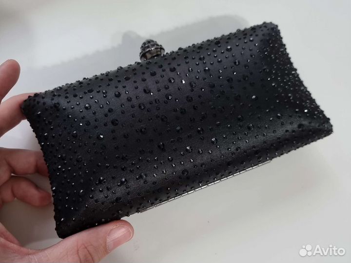 Сумка футляр шёлк стразы