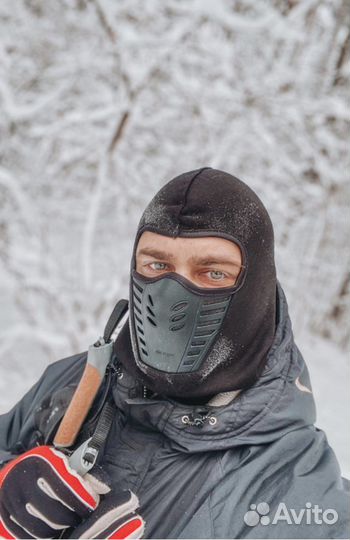 Балаклава с фильтром теплая