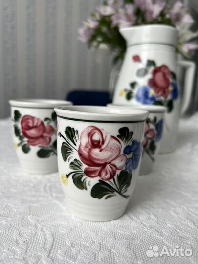 Фарфоровый сервиз для напитков винтаж