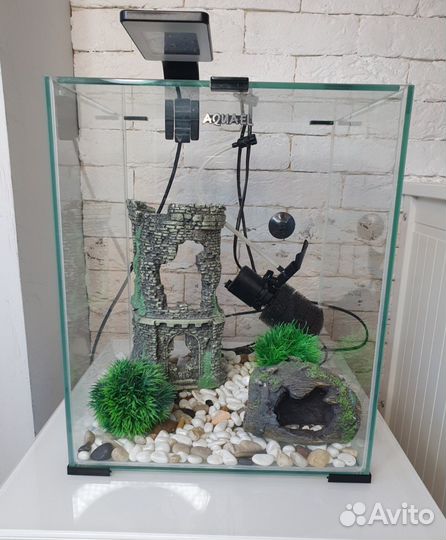 Aквариум aquael 30 литров чёрный