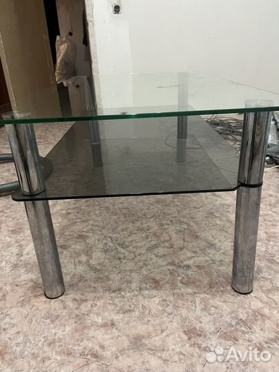 Стол стеклянный бу