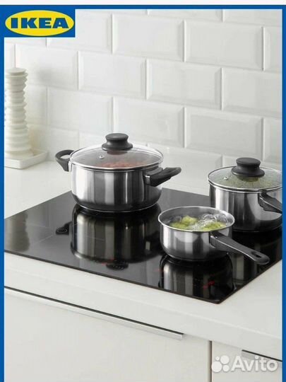 Набор кастрюль IKEA новый 5 предметов Икеа