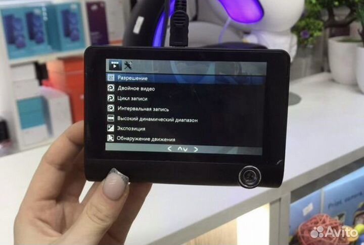 Видеорегистратор 3в1 с камерой салона (новый)